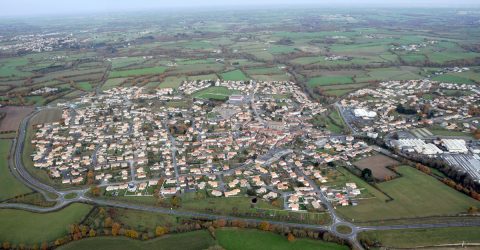 Vue aérienne Agglomération La Bruffière