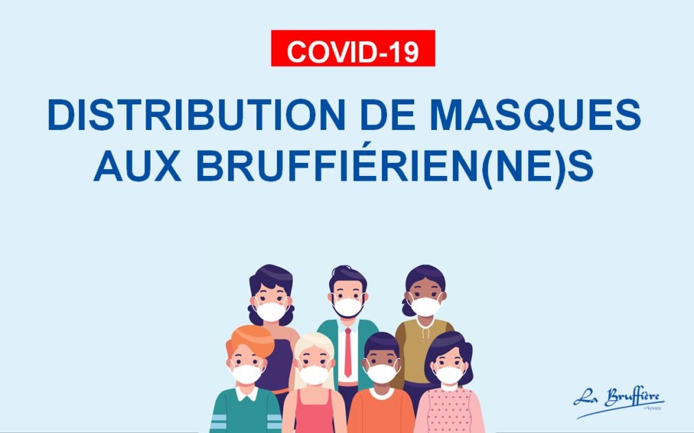 Distribution de masques aux habitants de La Bruffière